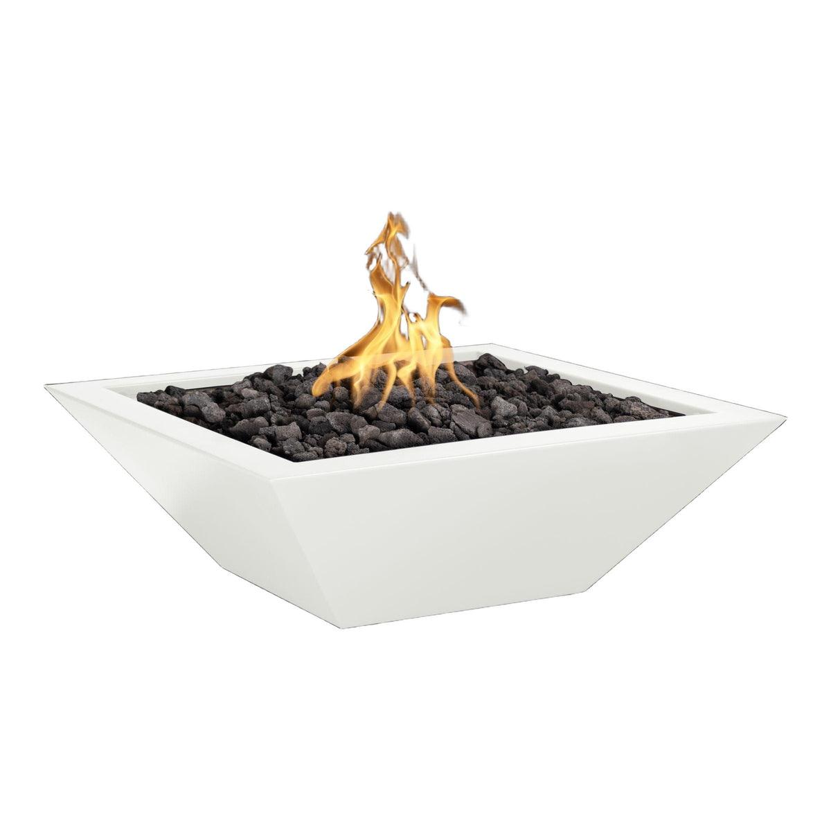 Maya 24" Square Powder Coated Metal Fire Bowl