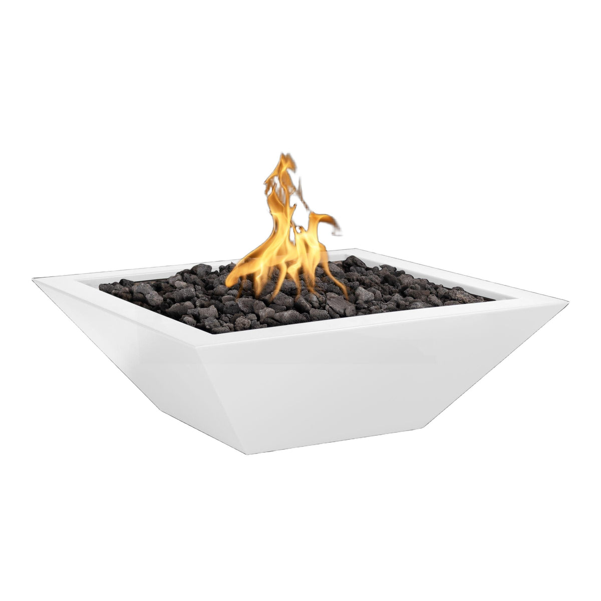 Maya 24" Square Powder Coated Metal Fire Bowl
