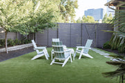 Berlin Gardens Mayhew Adirondack Chair and Square Chat Table