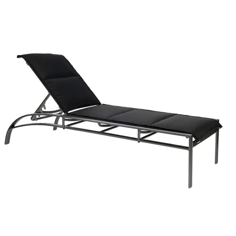 Metropolis Padded Sling Adjustable Chaise Lounge - Stacking