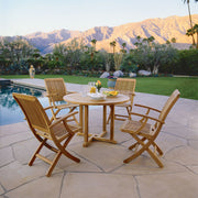 Kingsley Bate Essex 42" Round Table w/ Monterey Dining Chairs