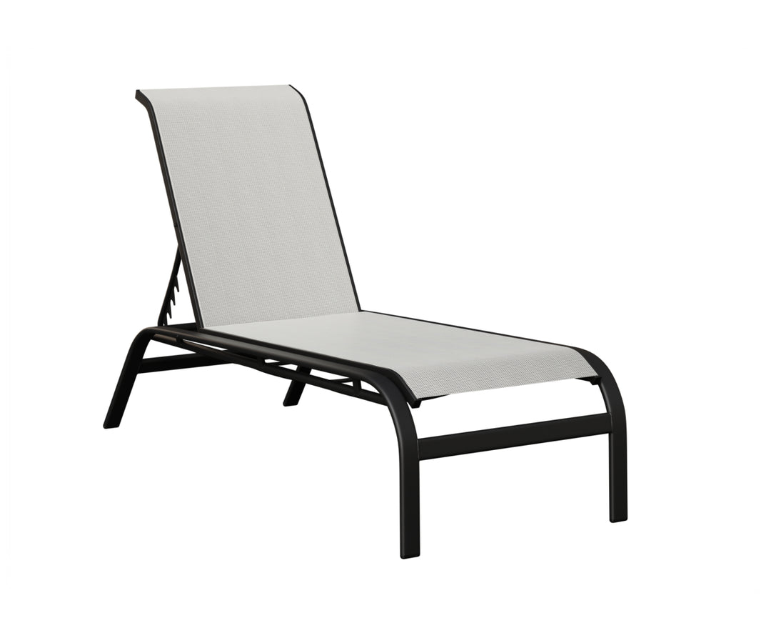 Murphy Sling Chaise Lounge Without Arms