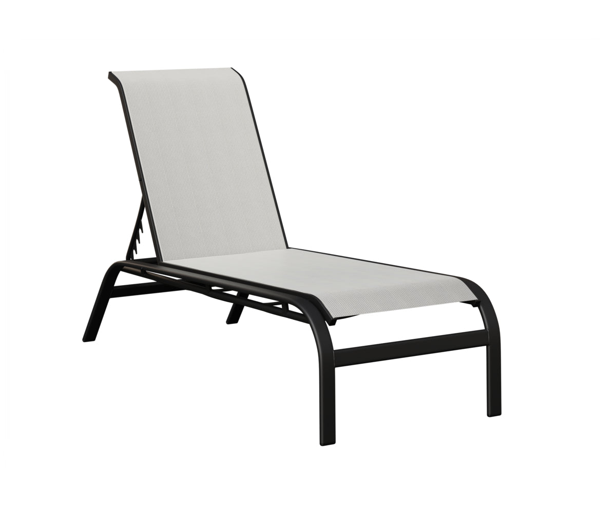 Murphy Sling Chaise Lounge Without Arms