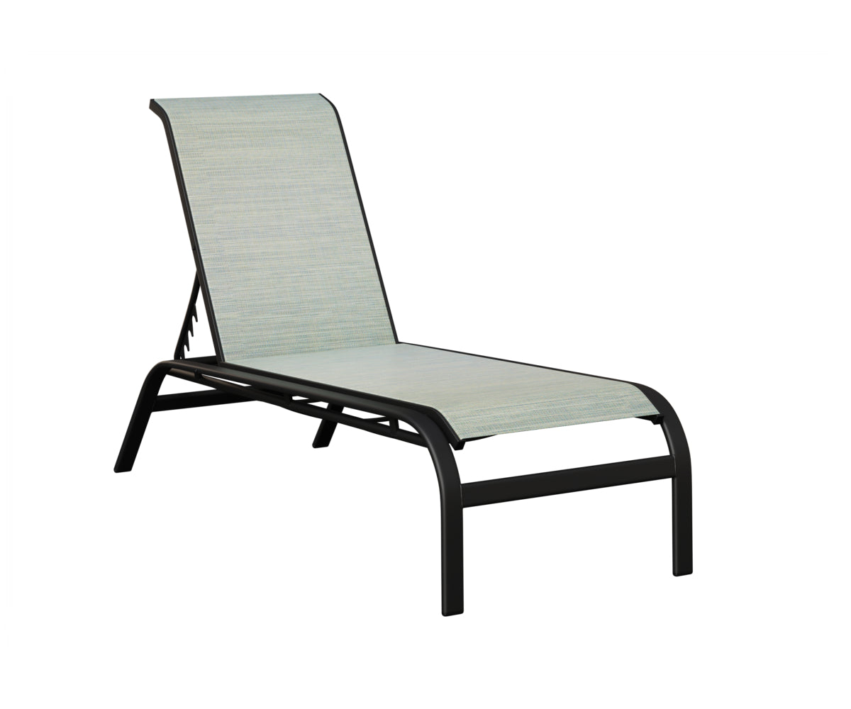 Murphy Sling Chaise Lounge Without Arms