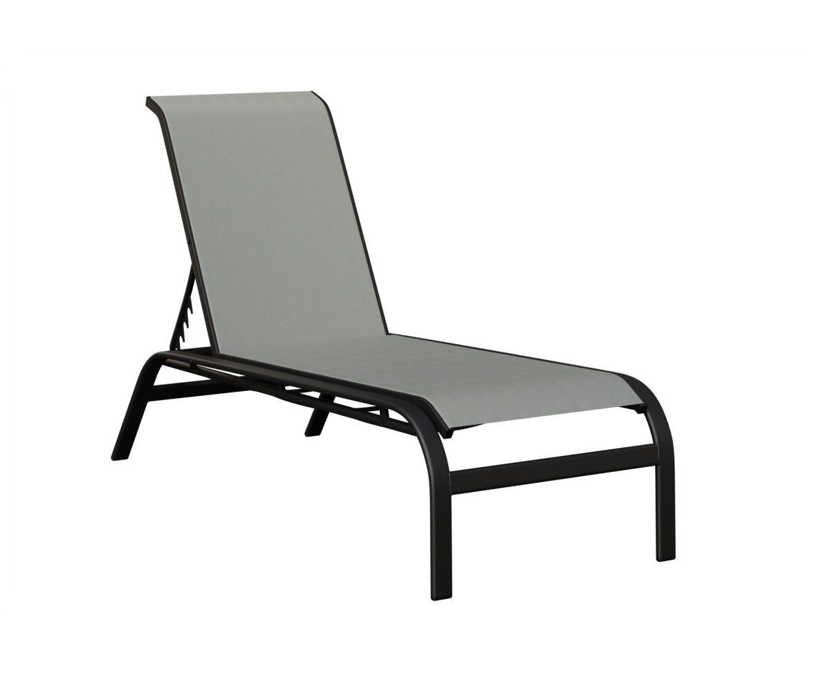 Murphy Sling Chaise Lounge Without Arms