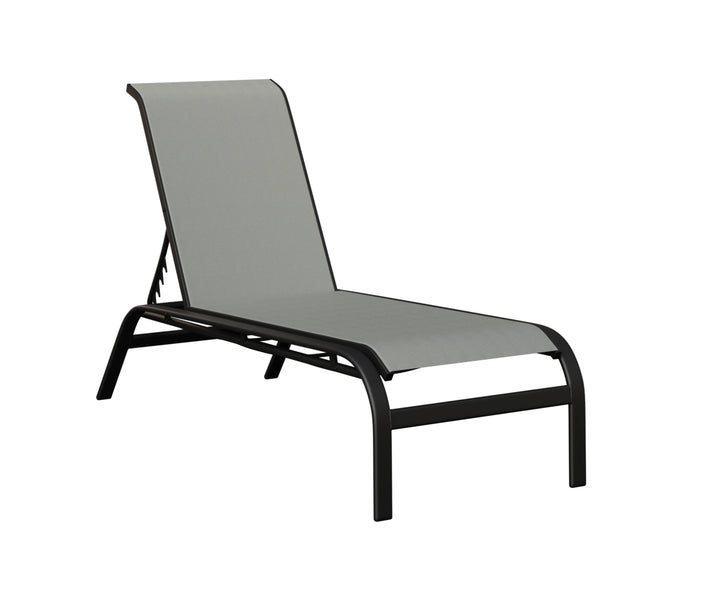 Murphy Sling Chaise Lounge Without Arms