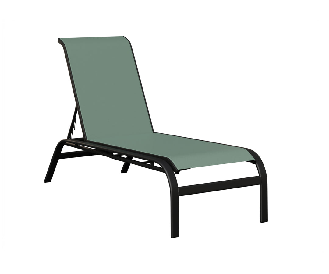 Murphy Sling Chaise Lounge Without Arms