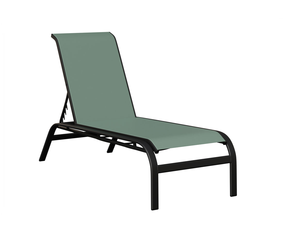 Murphy Sling Chaise Lounge Without Arms