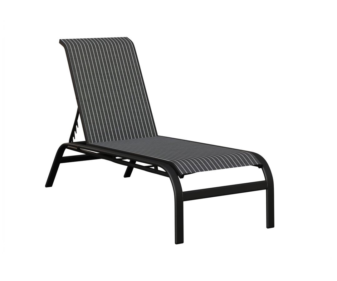 Murphy Sling Chaise Lounge Without Arms