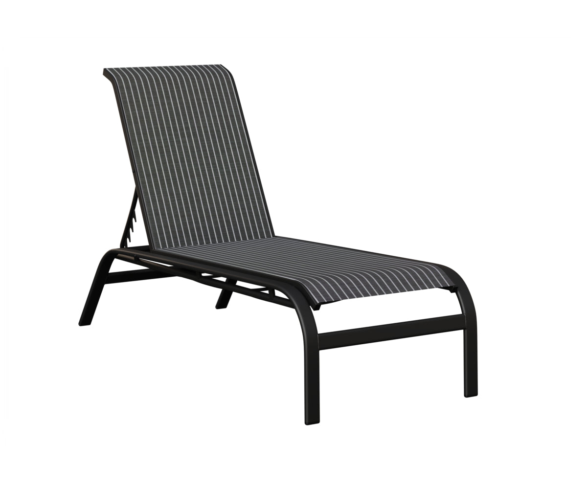 Murphy Sling Chaise Lounge Without Arms