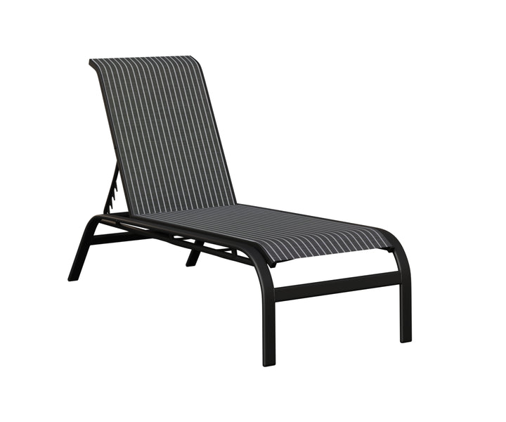 Murphy Sling Chaise Lounge Without Arms