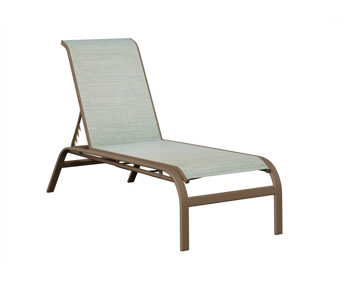 Murphy Sling Chaise Lounge Without Arms