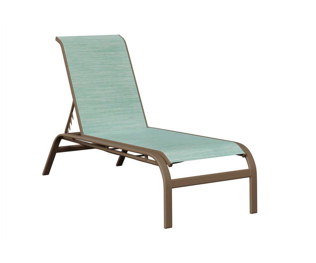 Murphy Sling Chaise Lounge Without Arms