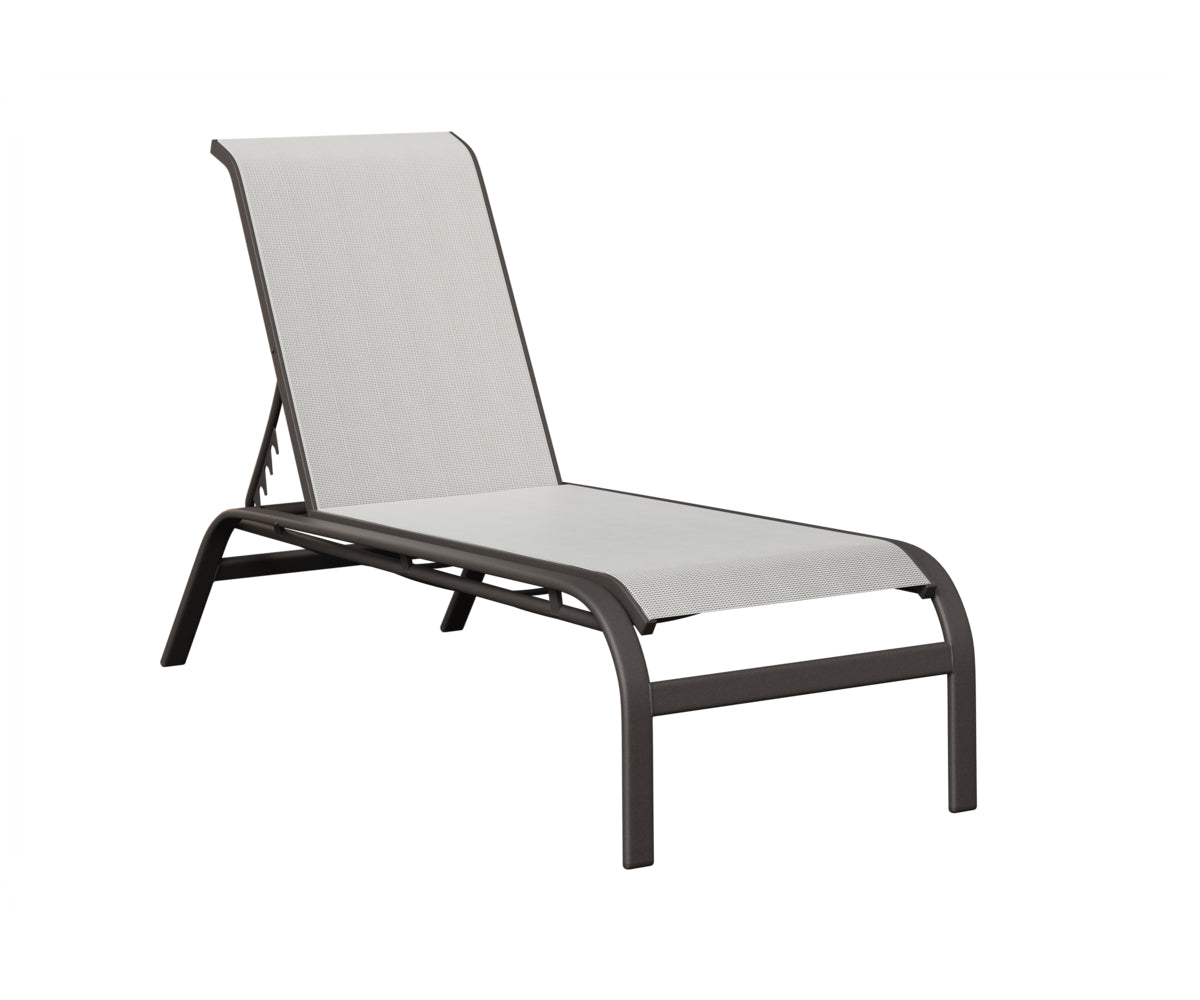 Murphy Sling Chaise Lounge Without Arms