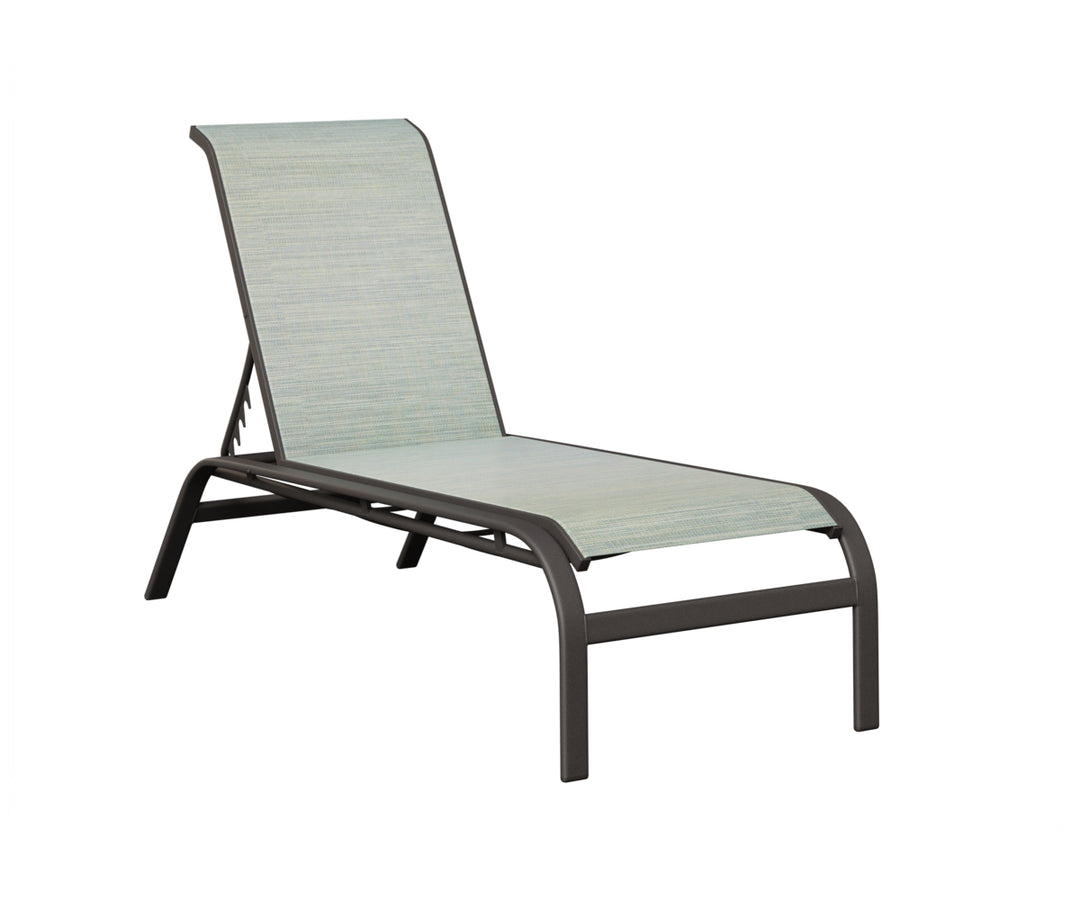 Murphy Sling Chaise Lounge Without Arms