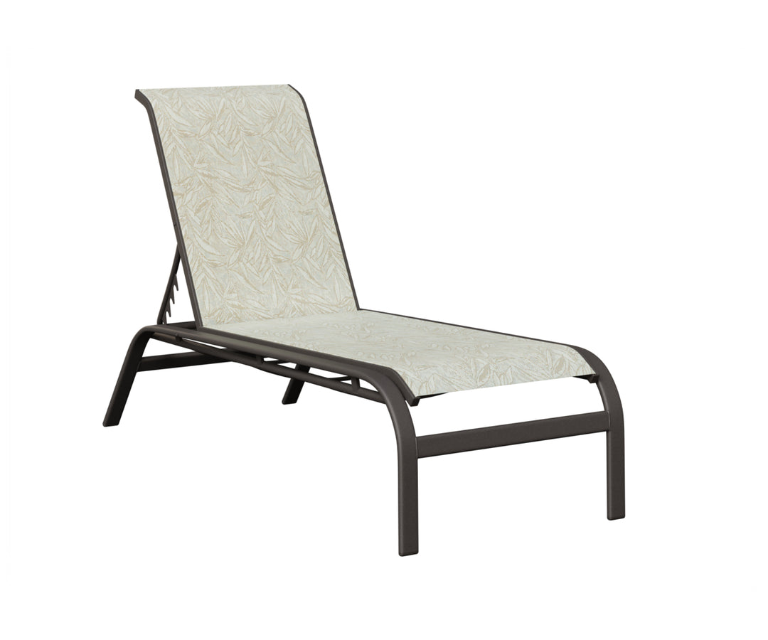 Murphy Sling Chaise Lounge Without Arms