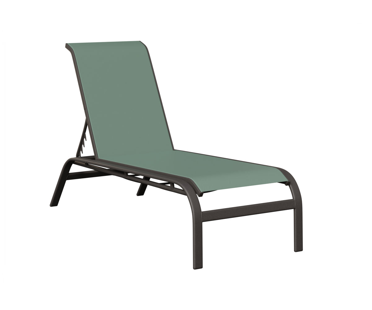 Murphy Sling Chaise Lounge Without Arms