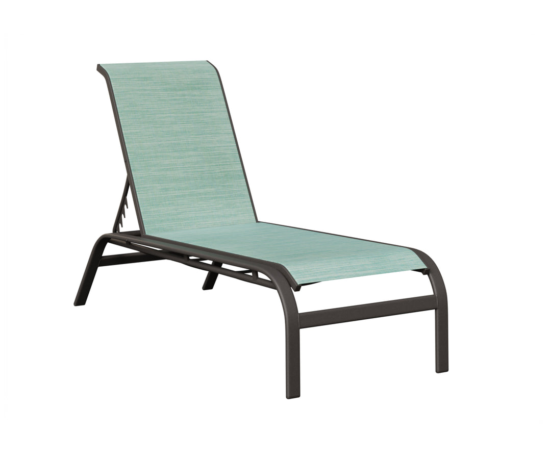 Murphy Sling Chaise Lounge Without Arms