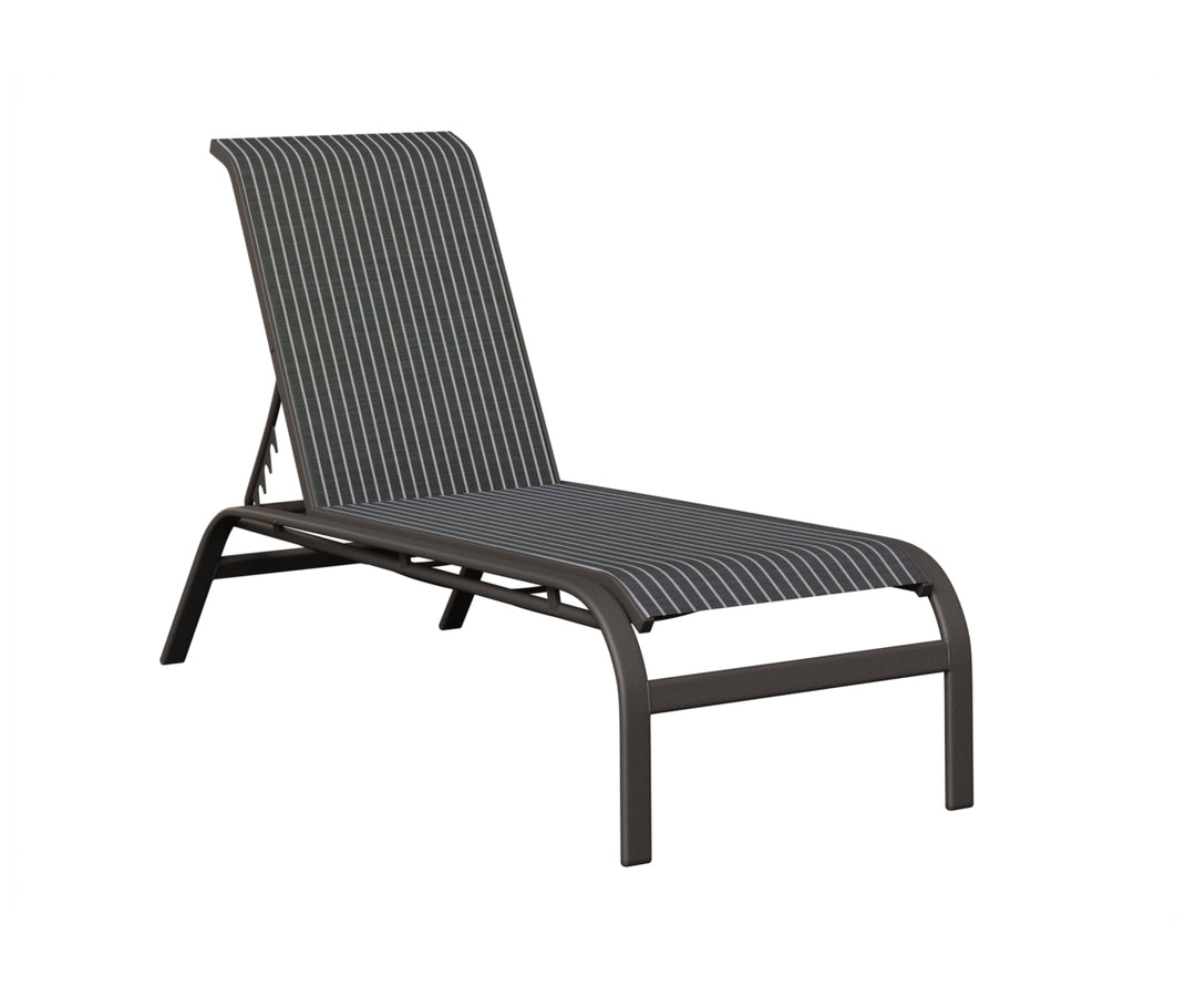 Murphy Sling Chaise Lounge Without Arms