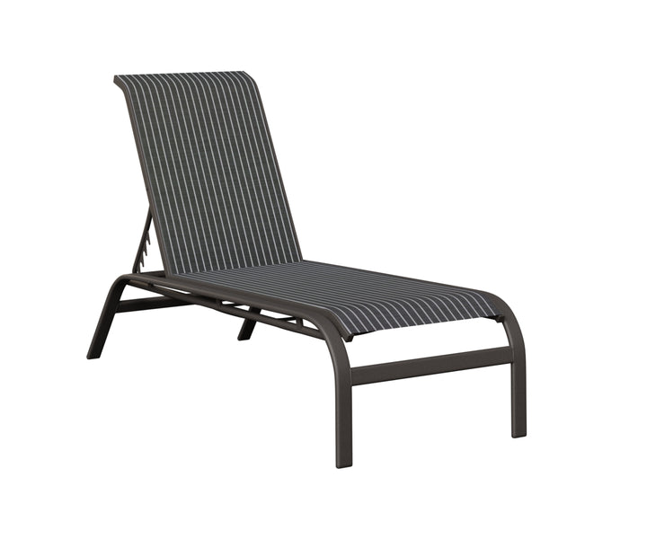 Murphy Sling Chaise Lounge Without Arms