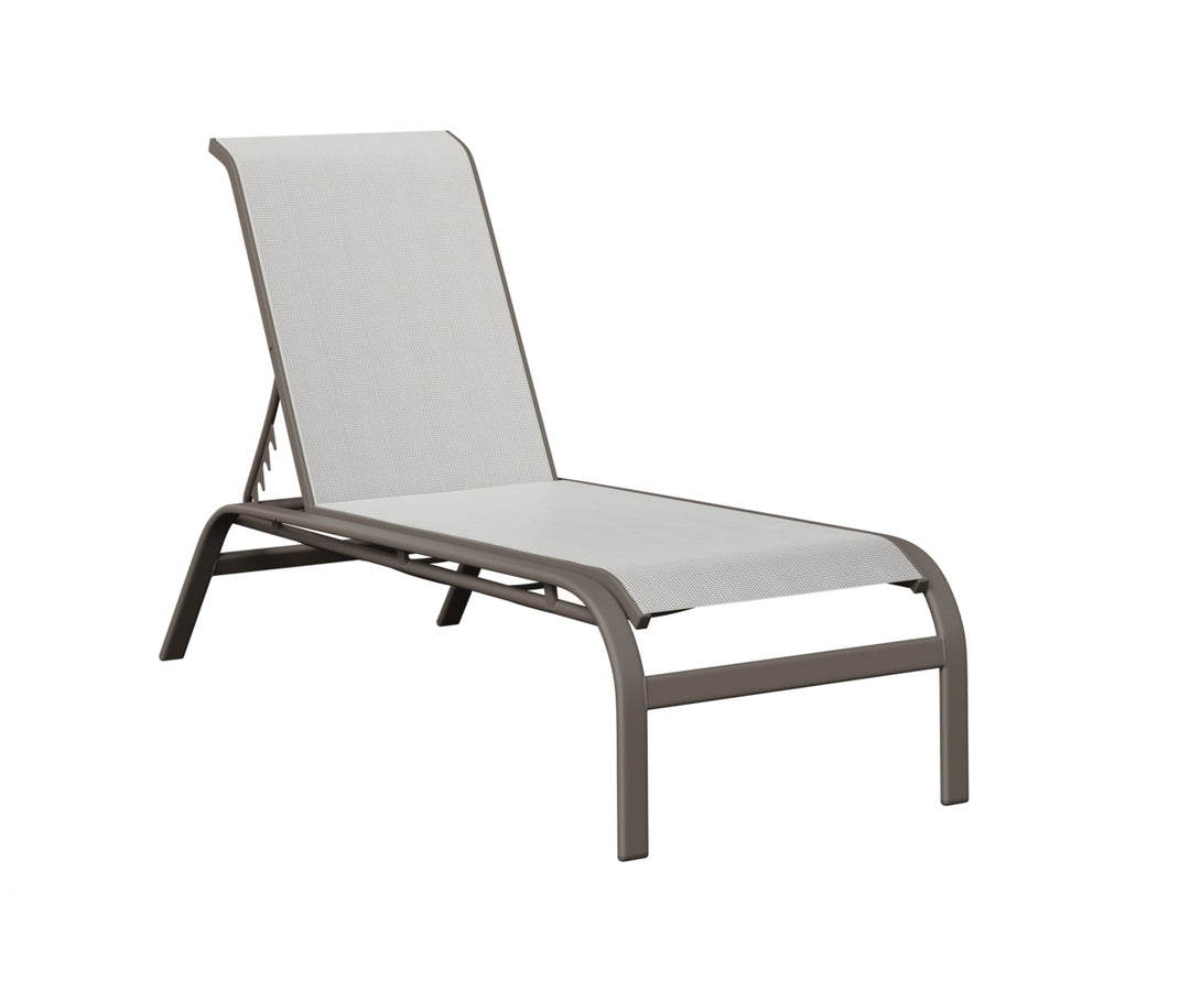 Murphy Sling Chaise Lounge Without Arms