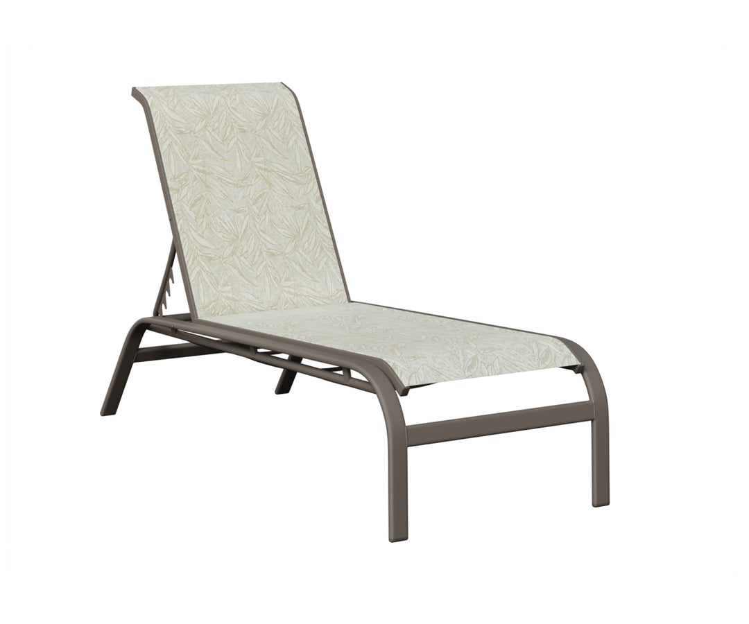 Murphy Sling Chaise Lounge Without Arms
