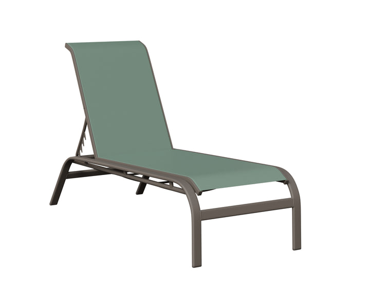 Murphy Sling Chaise Lounge Without Arms