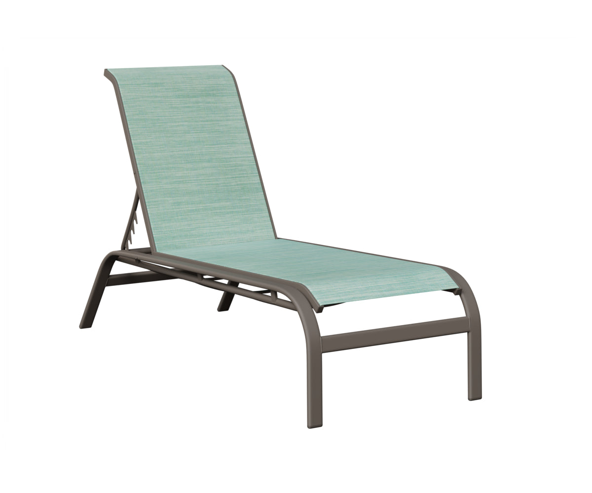 Murphy Sling Chaise Lounge Without Arms