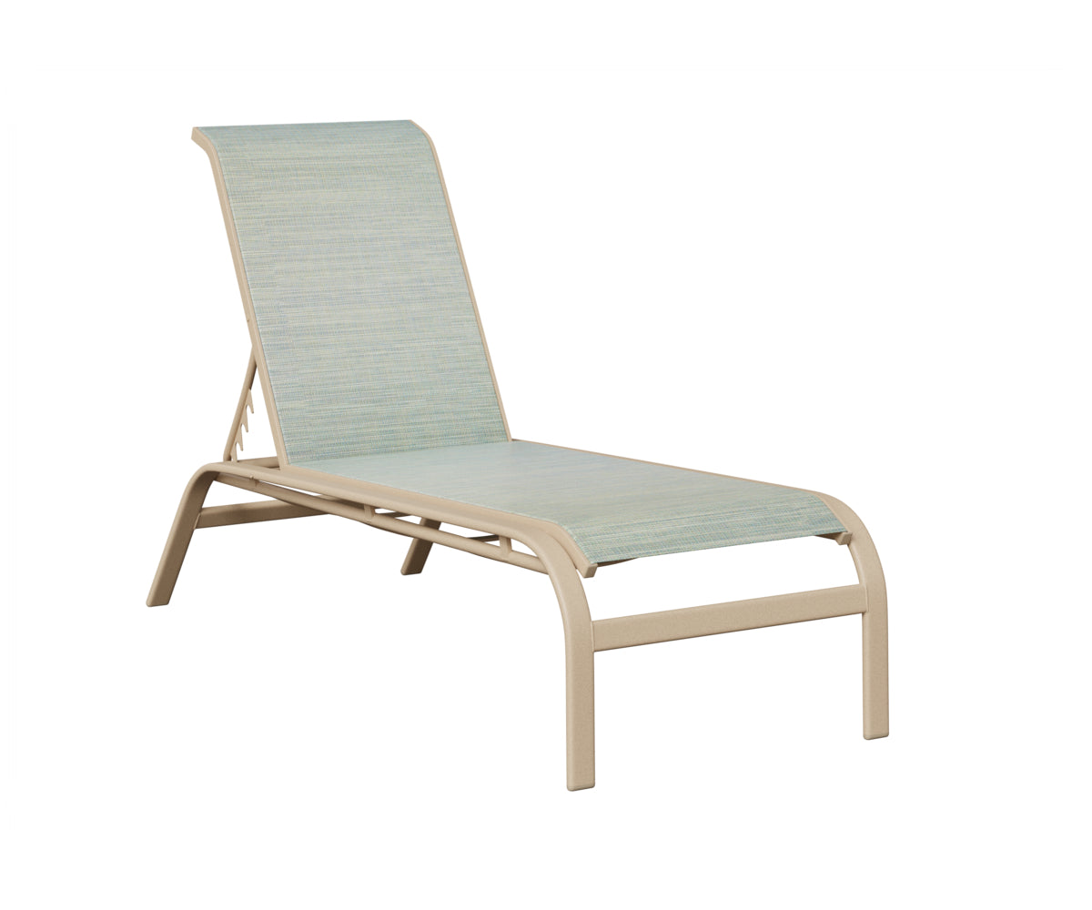 Murphy Sling Chaise Lounge Without Arms