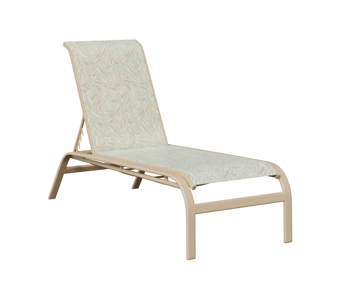 Murphy Sling Chaise Lounge Without Arms