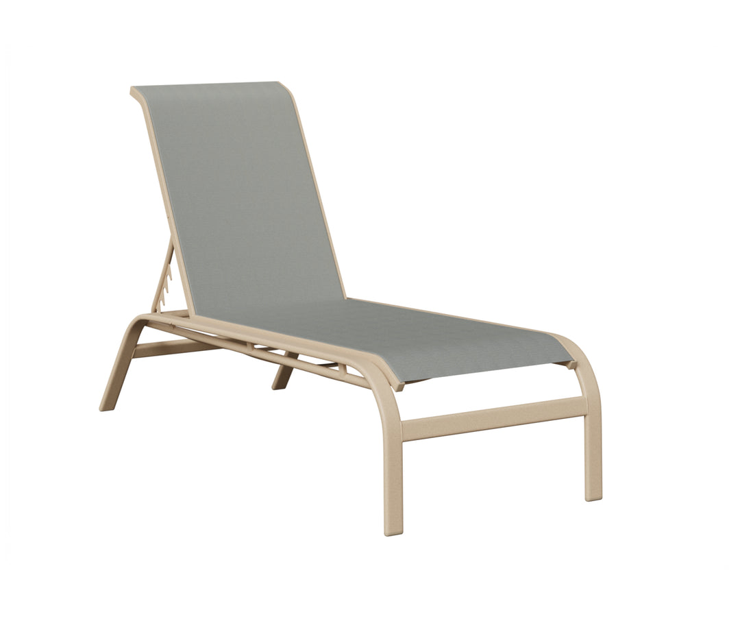 Murphy Sling Chaise Lounge Without Arms
