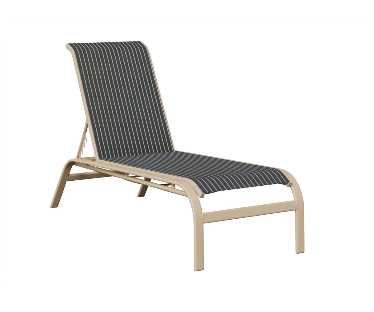 Murphy Sling Chaise Lounge Without Arms