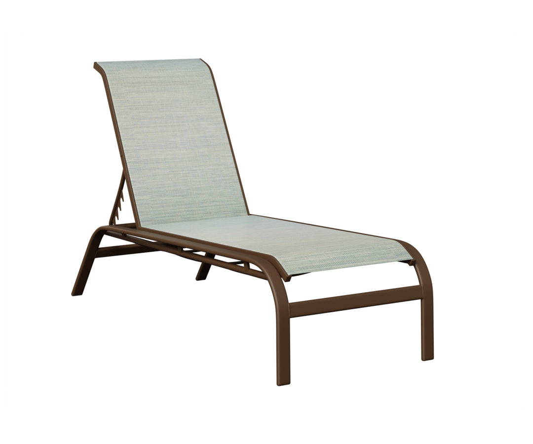 Murphy Sling Chaise Lounge Without Arms