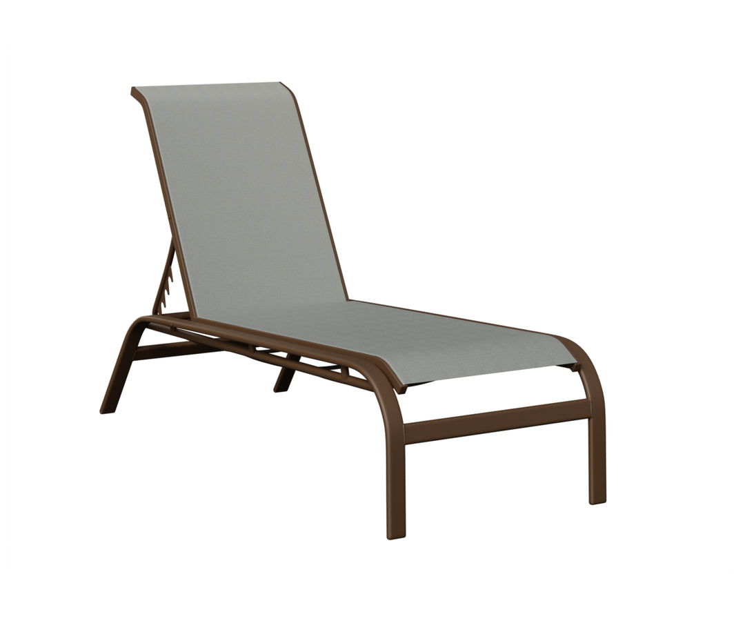 Murphy Sling Chaise Lounge Without Arms
