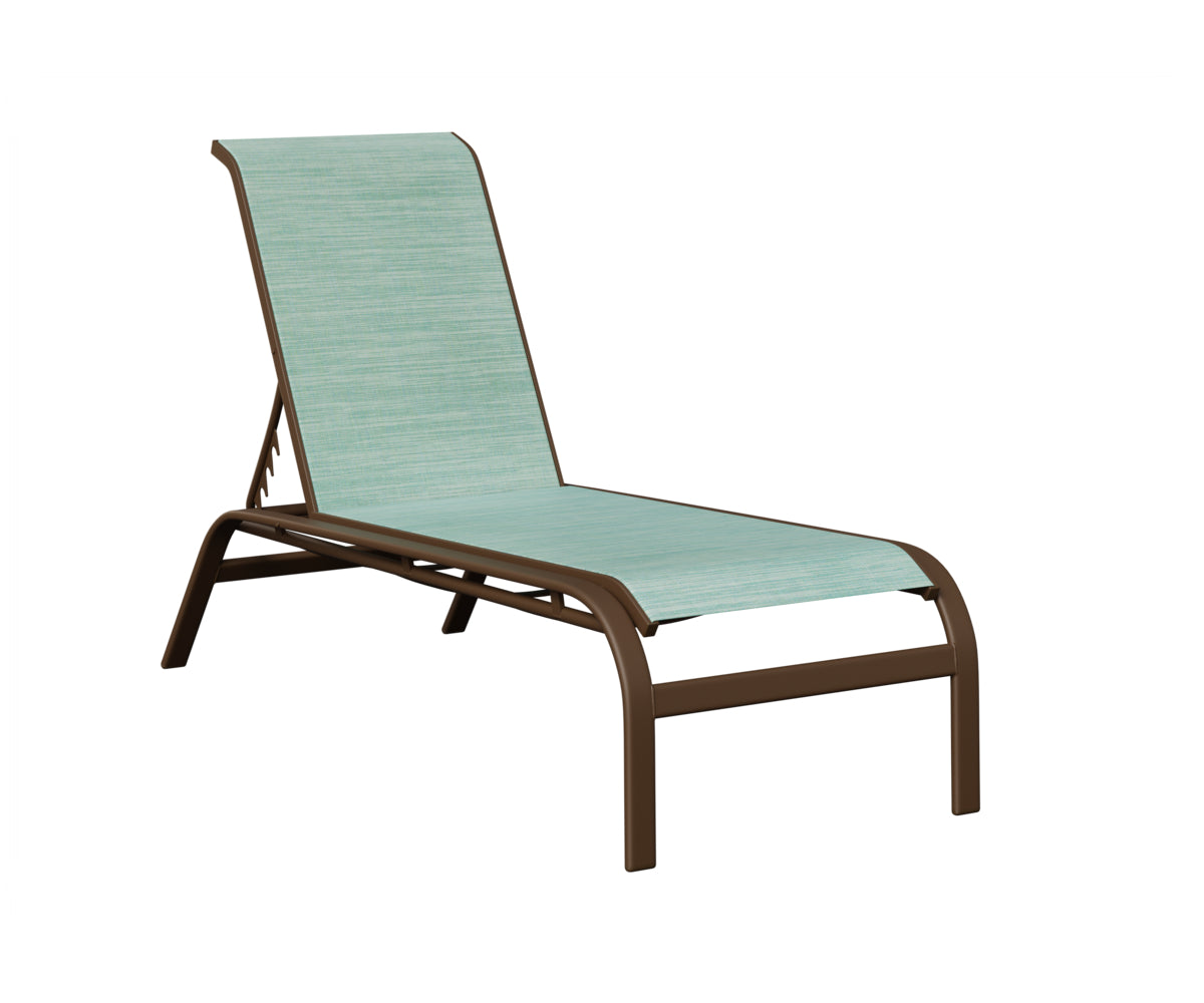 Murphy Sling Chaise Lounge Without Arms