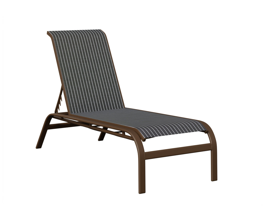 Murphy Sling Chaise Lounge Without Arms