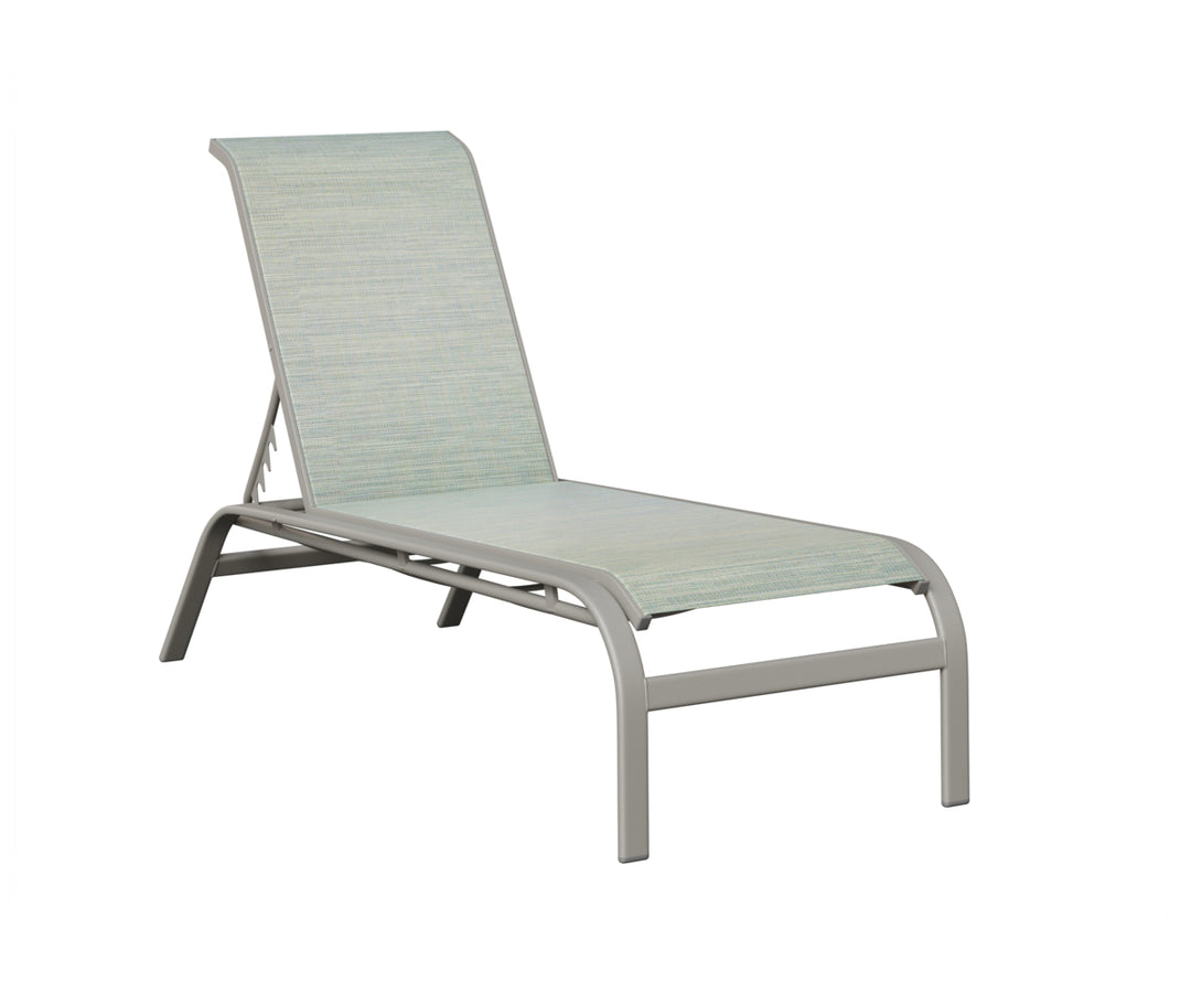 Murphy Sling Chaise Lounge Without Arms