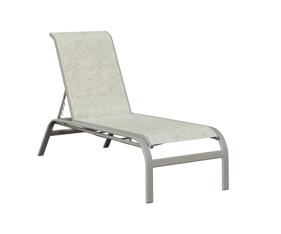 Murphy Sling Chaise Lounge Without Arms