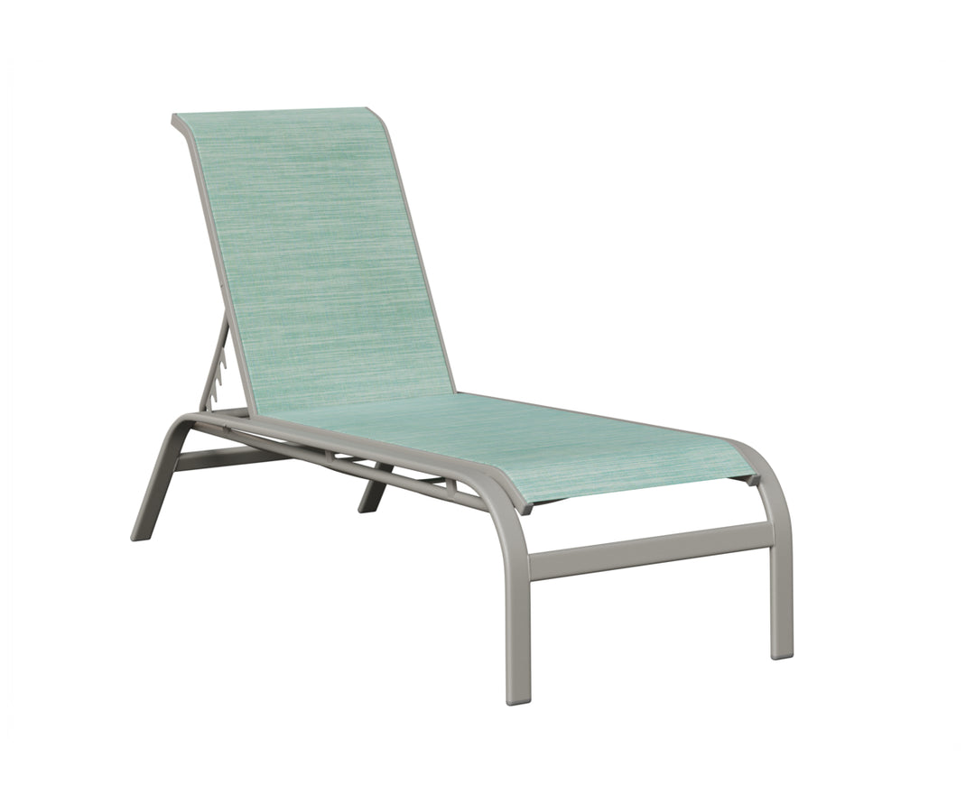 Murphy Sling Chaise Lounge Without Arms