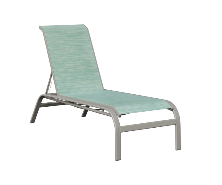 Murphy Sling Chaise Lounge Without Arms