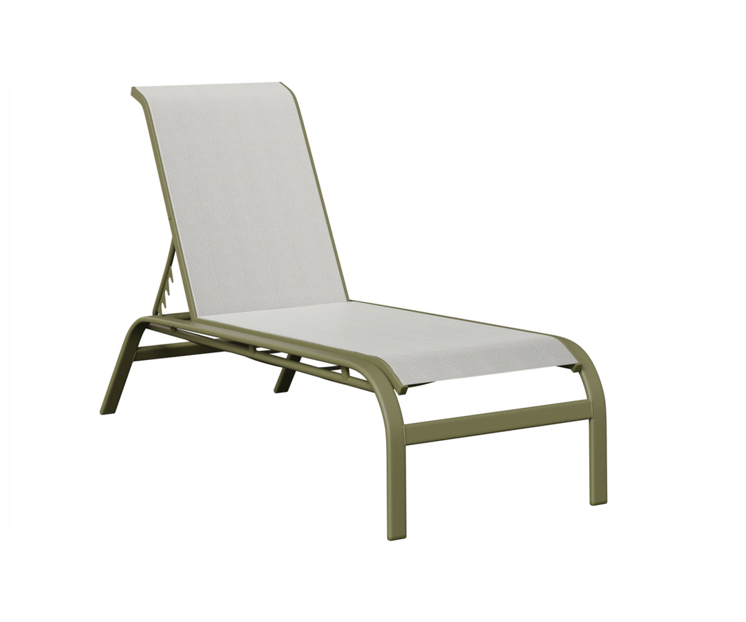 Murphy Sling Chaise Lounge Without Arms