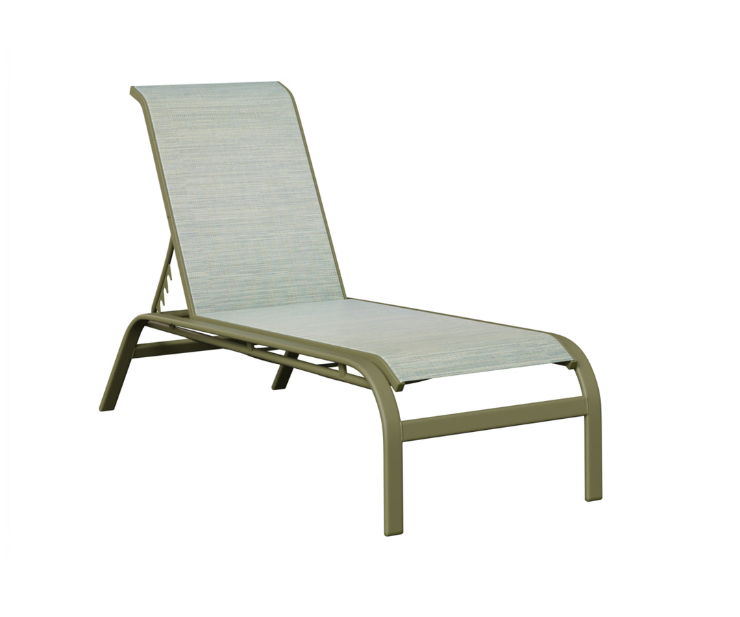 Murphy Sling Chaise Lounge Without Arms