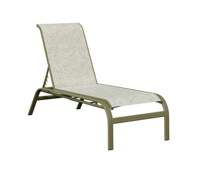 Murphy Sling Chaise Lounge Without Arms