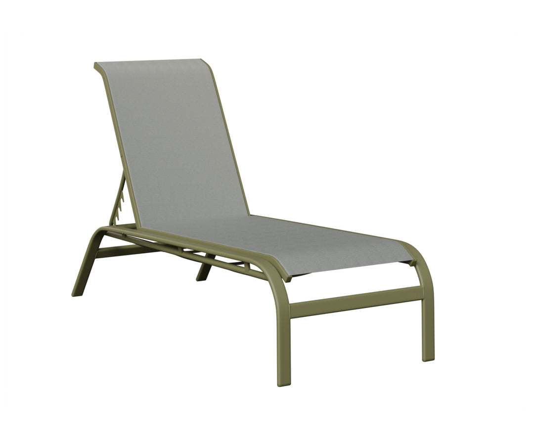 Murphy Sling Chaise Lounge Without Arms