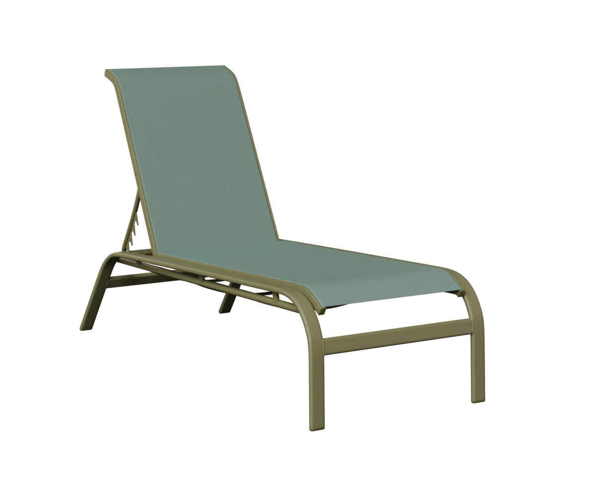 Murphy Sling Chaise Lounge Without Arms