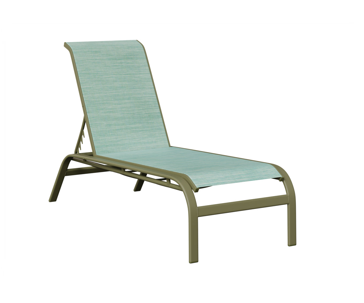 Murphy Sling Chaise Lounge Without Arms