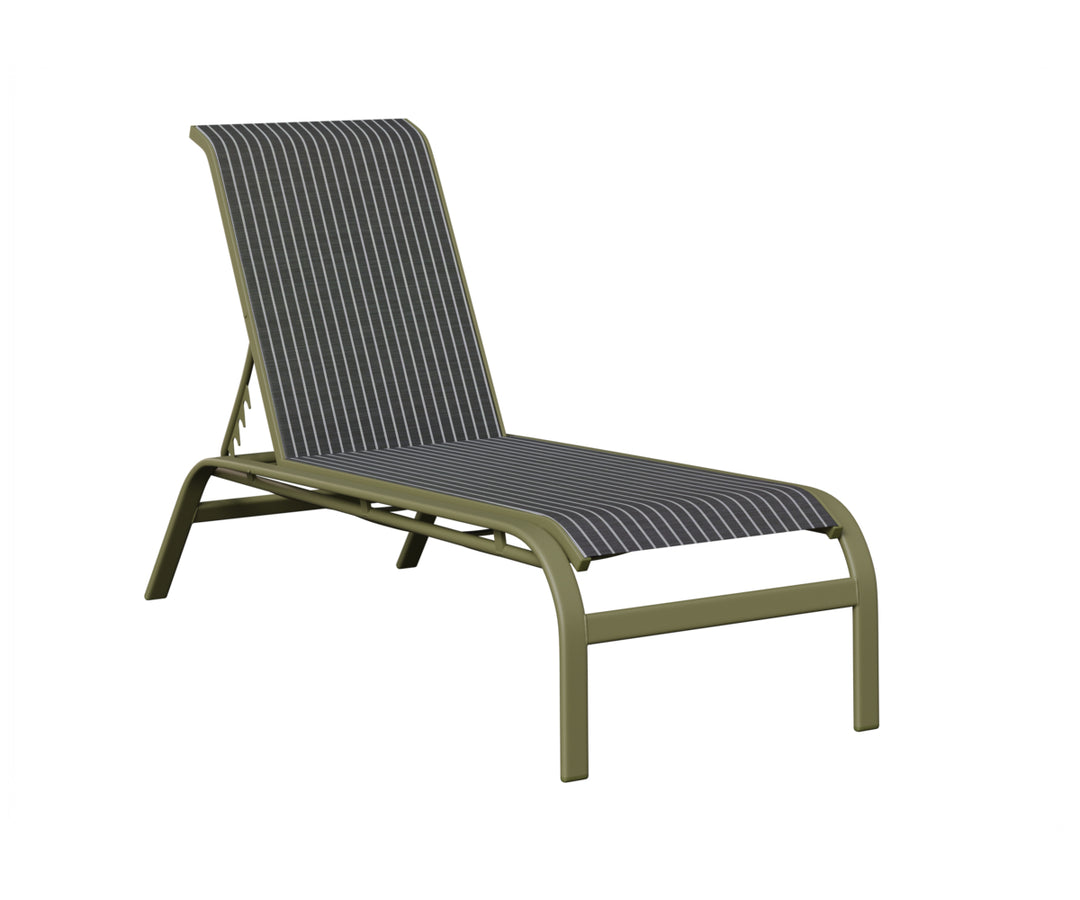 Murphy Sling Chaise Lounge Without Arms