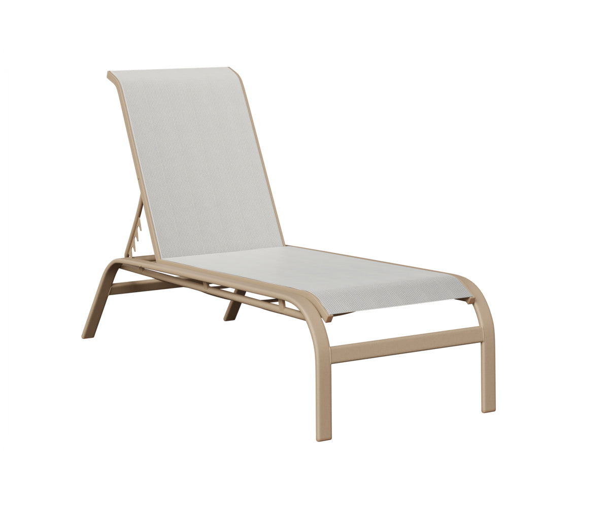 Murphy Sling Chaise Lounge Without Arms
