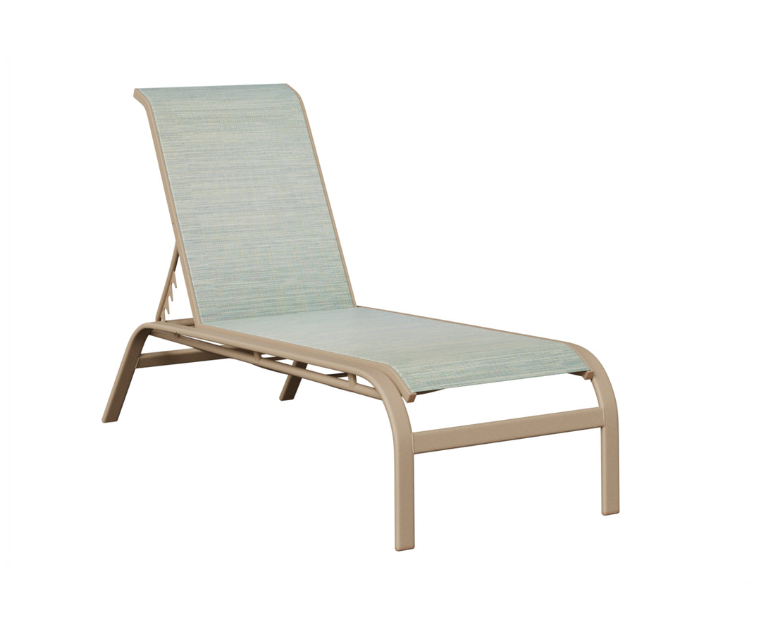 Murphy Sling Chaise Lounge Without Arms
