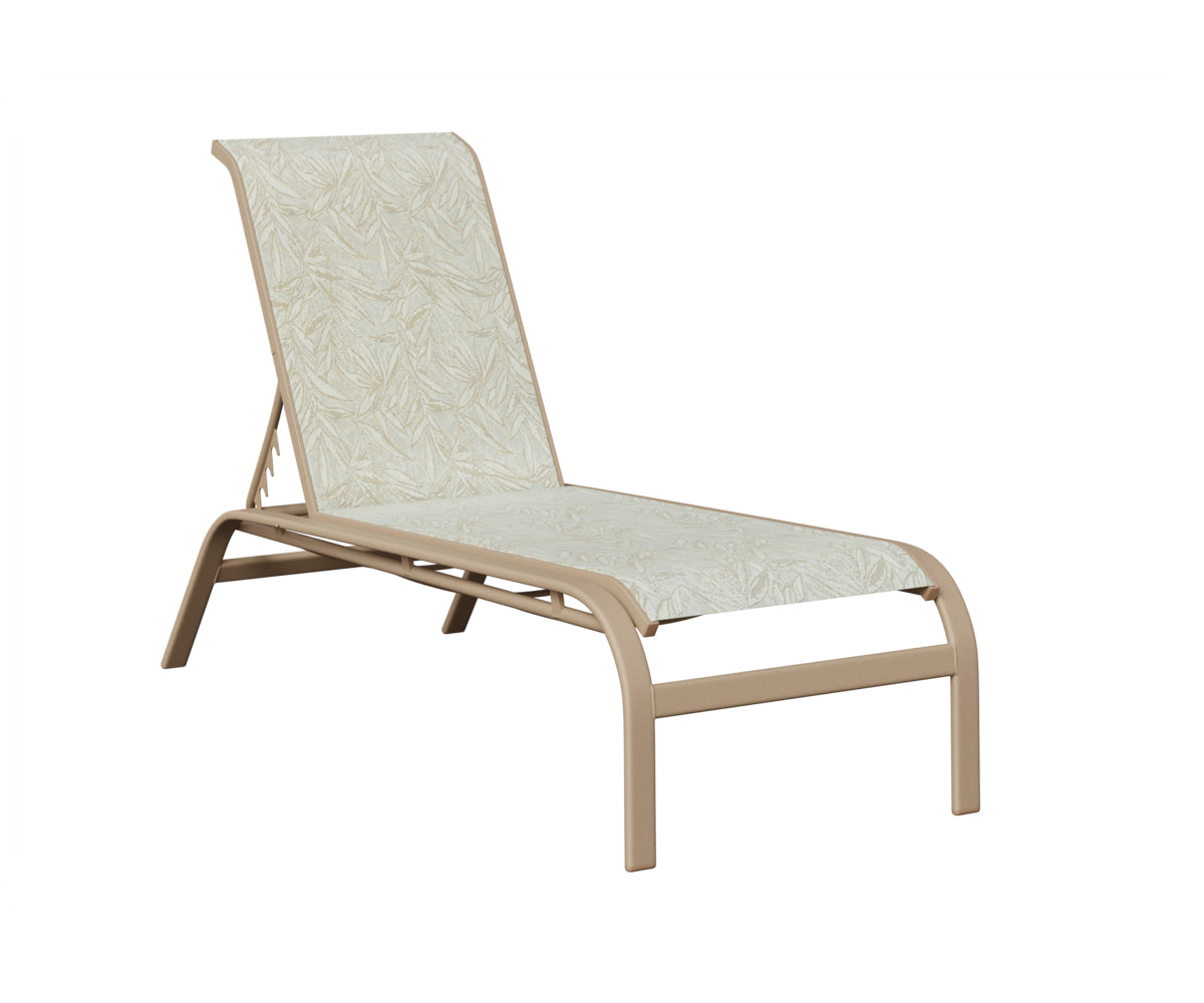 Murphy Sling Chaise Lounge Without Arms